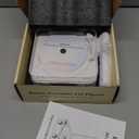 CD Player with Built-in Speakers Portable Bluetooth Input&Output Desktop CD Players for Home with Screen Display, Ambient Lighting, FM Radio, White Noise Mode, Remote Control, USB Type-c, White