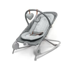 Summer by Ingenuity 2-in-1 Bouncer & Rocker Duo (Heather Gray) Convenient and Portable Rocker and Bouncer for Babies Includes Soft Toys and Soothing Vibrations