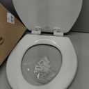 BEMIS 600E4 000 Ashland Toilet Seat with Slow Close, Never Loosens and Provide the Perfect Fit, ROUND, Enameled Wood, White