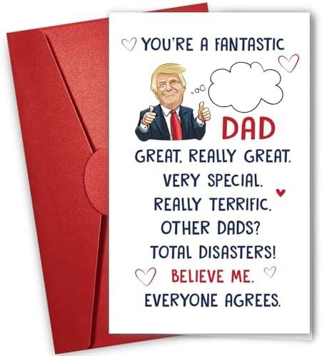 5 Pcs NewEleven Gifts For Dad, Dad Birthday Gift For Father From Daughter, Son, Kid, Wife - Birthday Card, Unique Gifts, Funny Present For Dads, Humorous Greeting Card