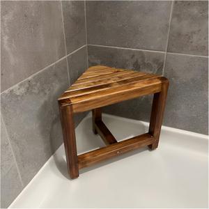 Shower Foot Rest 12 in, Corner Shower Stool for Shaving Legs, Small Corner Bathroom Bench Suitable for Small Shower Spaces, Bath Seat, in Shower Stool