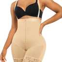 SHAPELLX Shapewear for Women Tummy Control Fajas Colombianas Body Shaper Postpartum Plus Size Butt Lifting Bodysuit Large