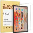 TiKeDa 2-Pack Screen Protector for Amazon Fire HD 10 Tablet (2023/2021,13th/11th Generation) /Fire HD 10 Plus/HD 10 Kids/Kids Pro Tablet 2021, 9H Hardness Tempered Glass Guard for Fire 10