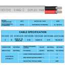 6 Gauge Marine Wire,6 AWG 20ft Duplex Marine Grade Wire Tinned Copper Oxygen-Free Insulated Red& Black Electrical Cable for Boat/Automotive/RV/Camper/Trailer