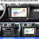 [2G+32G] Car Radio for Mercedes Benz Smart Fortwo 2011-2015, 9 inch Android Touch Screen Car Stereo, Carplay/Android Auto/1080P/Bluetooth/WiFi + AHD Backup Camera + MIC