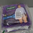 Depend Night Defense Adult Diapers, Incontinence Underwear for Men, Disposable, Overnight, Extra-Large, Grey, 12 Count