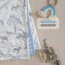 Soarwg Kids Baby Blanket Unisex Newborn, Super Soft Comfy Blankets, for Toddler Baby Nursery Bed Blanket Stroller Crib Shower Gifts, 30 x 40 Inch (Safari Dreams / Light Blue)