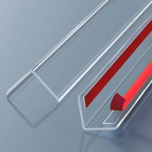 Wall Corner Protector - 2PCS, 39.4"x1.18" - Self Adhesive Clear Corner Protectors for Walls, Cabinet Doors, Edge Protector Trim; Easy to Install Corner Guards for Walls (100cm x 3cm)