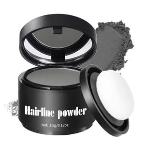 Invisible Hairline Powder, Undetectable Coverage for Bald Spots Receding Hairlines, 3 Seconds Fill for Bald Spots & Thinning Edges, Waterproof, Transfer-Resistant, Natural Matte Finish (Gray)