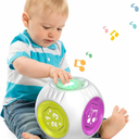 Bilingual Educational Toys for 1 Year Old Boy Girl, Musical Learning Cube Baby Toy 691218 Month, Christmas Birthday Gift for 1 Year Old Boy Girl