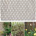 86 York Expandable Willow Lattice Fence Panel for Climbing Plants Vine Ivy Rose Cucumbers Clematis (4)