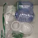 Amazon Basics Automatic Dog Cat Water Dispenser Gravity Feeder Set, Pack of 2, Small, 6-Pound Food Capacity, 1-Gallon, Gray