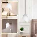 Tofficu 5-Pack Horseshoe Plastic Lampshades 5.34X4.32X1.97 Inch Replacement Lamp Covers for Floor and Table Lamps Home and Holiday Lighting