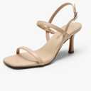 DREAM PAIRS Womens Slingback Heels Square Open Toe Strappy Sandals Ankle Strap High Heeled Dressy Shoes
Size 8