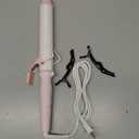 SVEY Double Ceramic 1 1/2 inch Curling Iron, 1.5 inch Curling Iron for Loose Curls, Suitable for Long Hair, Pink.