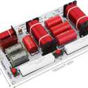 3 Speaker Crossovers, 350W 3 Way 3 Speaker Unit HiFi Home Speakers Audio Frequency Divider Crossover Filters