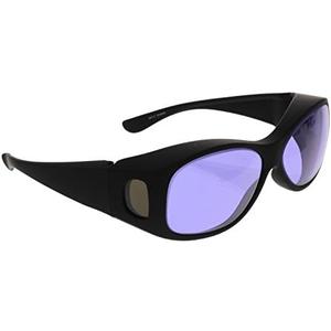 Phillips 202 Didymium Glass Working Spectacles in Over Eyewear Plastic Safety Frame