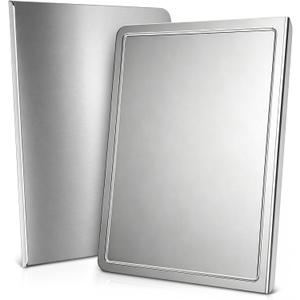 Stainless Steel Cutting Board with Built-in Groove (40x30cm/15.7x11.8 Inch)