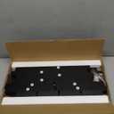 TUTOTAK Small Side Table, Narrow End Table, Skinny Sofa Table, Slim Nightstand, Couch Table, Living Room, Bed Room, Black TB01BK077 (3-Tier7.9"D x 15.8"W x 26"H)