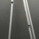 Aluminum Easel with Flipchart Holder, 37.5" to 69"h Height-Adjustable Tripod with Telescoping Legs - Silver