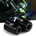 Handlebar Grip End For Ninja 250 300 400 650 1000 400R 250R 250SX 1000SX H2R ZX14R ZX10R ZX6R Motorcycle CNC Aluminum Handlebar Bar Ends Plug Balance Pad Accessories