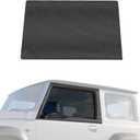 Pair of Front Window Sun Shades and Breathable Mesh Side Window Sunshades for 1997-2024 Jeep Wrangler TJ JK JL & Gladiator JT, Anti-UV Stretchy Sun Screen Net for Baby/Pets/Camping
