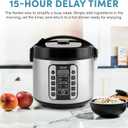 Aroma Housewares AROMA® Professional 20-Cup (Cooked) / 5Qt. Digital Rice Cooker, Steamer, and Slow Cooker Pot with 10 Smart Cooking Modes, Including Sauté-then-Simmer®