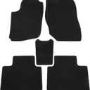 Car Floor Mats Kit Compatible for Toyota RAV4 2013-2018, Non-slip Velour Black Front and Rear Full Set Auto Floor Carpet Liners Rugs