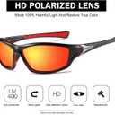 FAGUMA Sports Polarized Sunglasses For Men Cycling Driving Fishing UV400 Protection, Standard