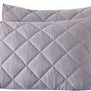 evoLive Elastane Cooling Diamind Quilted Standard, Full/Queen Sham 20"x26" Set of 2 with Envelope Closure (Grey, 20"x26" Standard)