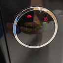 Galanz GLCMKA07BKR-07 Microwave Oven, LED Lighting, Pull Handle Design, Child Lock, Retro Black, 0.7 cu ft