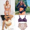 Wingslove Women's Full Coverage Non Padded Comfort Minimizer Wire-Free Bra Plus Size (46D, Dark Nude)