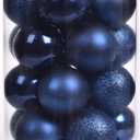 30ct Christmas Ball Ornaments, 2.36" Shatterproof Christmas Tree Decorations, Perfect Hanging Ball for Indoor/Outdoor Holiday Party Decor (Dark Blue)