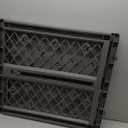 MYPET North States Paws Portable Pet Gate: 26-40" Wide. Pressure Mount. No Tools Needed. Made in USA, 23" Tall, Expandable, Durable Dog Gates for Doorways, Fieldstone Gray