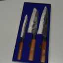 HOSHANHO 3 Pieces Knife Set, Professional Japanese High Carbon Steel Kitchen Knife Set, Ultra Sharp Chef Knives Sets with Octagonal Rosewood Handle