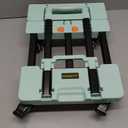 Folding Hand Truck 500lbs, Portable Heavy Duty Dolly Cart, 6 Wheels Collapsible Luggage Cart with 2 Elastic Ropes - Compact Trolley Cart for Easy Moving - Ideal Hand Cart for Travel and More (1.70, Green)