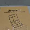 Bento Lunch Box with 8oz Soup Thermo, Kids Leakproof Lunch Food Containers with 4 Compartment, Kids Thermo Insulated Hot Food Jar for School, TrvaelBlue