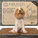 Bark Potty Litter Box for Dogs, Large Size - Long-Lasting Pee Pads for Dogs - Leak Resistant Bark Box Grass Potty Training Replacement - Easy Use Bark Patch - Disposable Indoor Dog Potty Litter Box