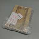 Wooden Straw Holder, Tumbler Straw Organizer Rack with Double Sided Adhesive Tape Drinking Straw Holder Dispenser Accessories Glass Straw Storage Container Supplies for Kitchen Counter Cabinets