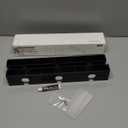 Aydomer 2Pack Wine Glass Holder Under Shelf Cabinet Wine Glass Rack Plastic Stemware Rack Glasses Storage Hanger Bar Kitchen Wine Glasses Organizer (black)