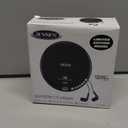 Jensen Portable CD-120 Portable Personal CD Player Compact 120 SEC Anti-Skip CD Player  Lightweight & Shockproof Music Disc Player & FM Radio Pro Sport-Earbuds for Kids & Adults (Black)