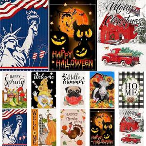 Spring Garden Flag, Seasonal Garden Flags 12x18 Inch Double Sided Burlap Outside, Funny Flag 10 PCS, Hello Summer Fall Winter Halloween Christmas Outdoor Flags for All Seasons Farmhouse Yard Decor Spring Garden Flag, Seasonal Garden Flags 12x18 Inch Double Sided Burlap Outside, Funny Flag 10 PCS, Hello Summer Fall Winter Halloween Christmas Outdoor Flags for All Seasons Farmhouse Yard Decor