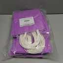 DechoPak Purple Gift Bags, 50Pack 8x4.4x10 Inch Light Purple Paper Gift Bags with Handles, Gift Bag Bulk Medium Party Favor Goodie Bag for Kids Birthday Wedding Valentine's Christmas Retail Business