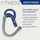 ATXKXE Compatible With Shark Navigator NV360 Vacuum Replacement Hose Handle NV350 NV351 NV352 NV355 NV356 NV357 NV358 NV370 UV541 NV390 NV391 NV392 CU520. 207FFJ360 113FFJ,Blue