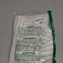 MooMee Bedding Pillowcases Striped Pack of 2 100% Washed Cotton Linen Like Textured Breathable Durable Soft Comfy (White Tannish Linen Grey Wide Stripes, Queen)