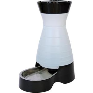 PetSafe Healthy Pet Water Station - Medium, 128 oz Capacity - Gravity Pet Water Fountain, Automatic Cat Water Fountain, Dog Water Fountain, Water Dispenser - Removable Stainless Steel Bowl Included
