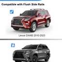 FengYu 300lb Lockable Roof Rack Cross Bars Compatible with 2010-2023 Lexus GX460, Heavy Duty Aluminum Roof Rails Crossbars Cargo Bars Canoe Rooftop Black Carrier Luggage.