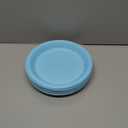 Exquisite Plastic Dessert/ Salad Plates - Solid Color Disposable Plates - 50 Count … (10 Inch, Light Blue)