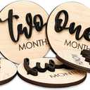 Baby Monthly Milestone, Wooden Baby Milestone Signs, Monthly Milestone Wood Discs, Baby Milestone Discs (S001)