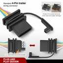 Nilight 4 Pin Trailer Wiring Harness Kit 56349 Vehicle Standard 4 Way Connector Custom for Toyota Tacoma 2016 2017 2018 2019 2020 2021 2022 2023 Simple Fit Tow Hitch Accessories